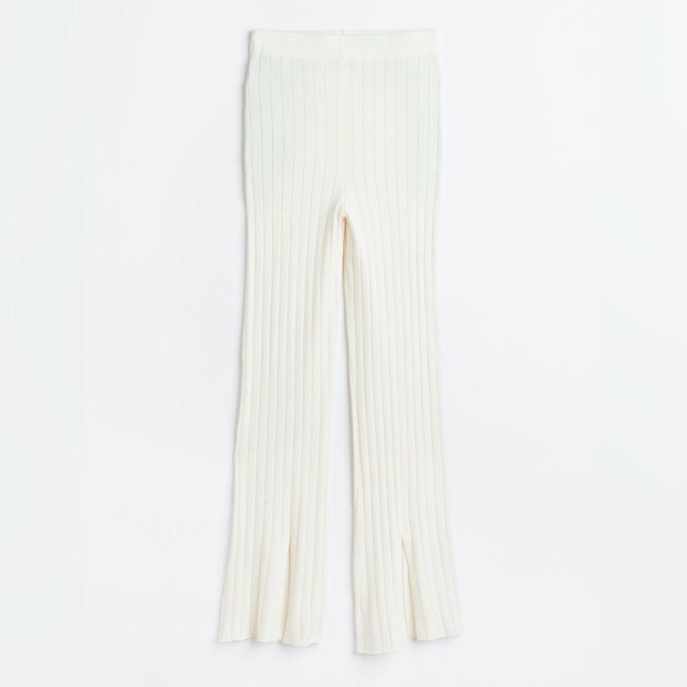 H&M Off-White Ribbed Long Sweater - Picture 3 of 4